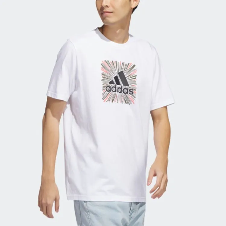 Adidas T Shirts Men White-2