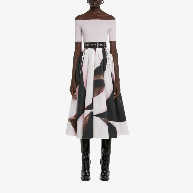 Alexander McQueen Off shoulder Knitted Top-1