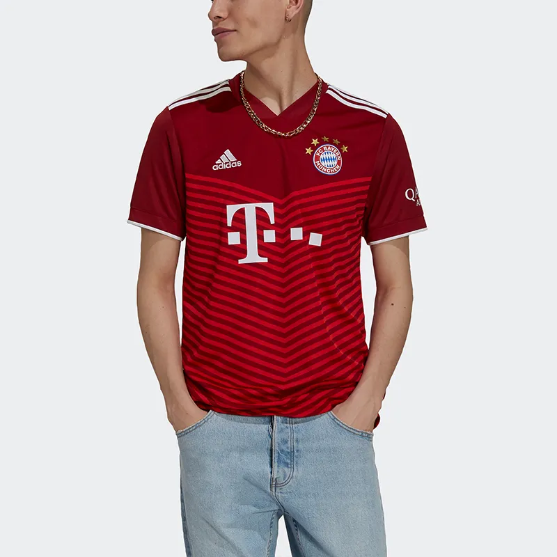 Adidas Bayern Munich Soccer Jerseys Men Red-4