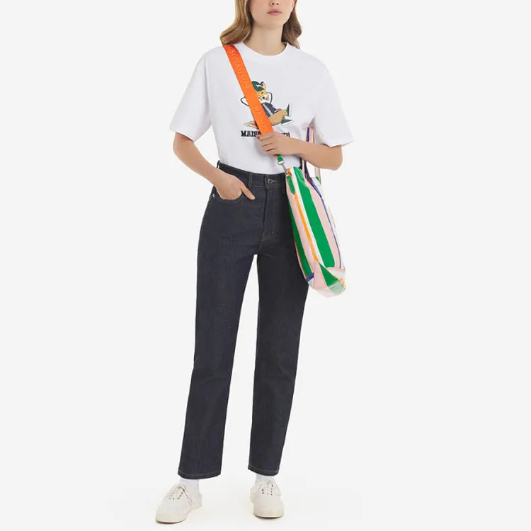 Maison Kitsune T Shirts Unisex White-1