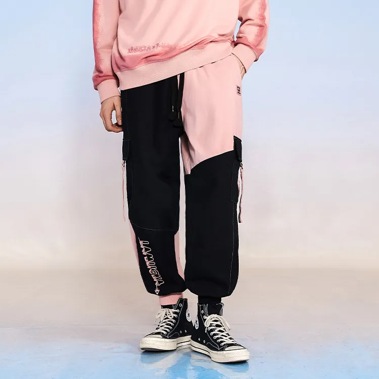 LAMLICKA Cargo Pants Unisex Black-3