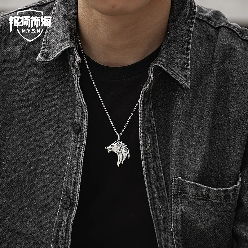 MYSH 925 Sterling Silver Necklaces Men's-2