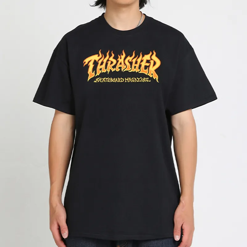 Thrasher T Shirt US Version Unisex Black-2