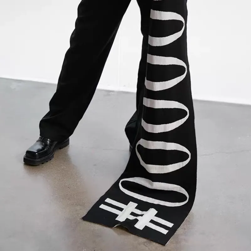 Kami Anger Knit Scarves Unisex-2
