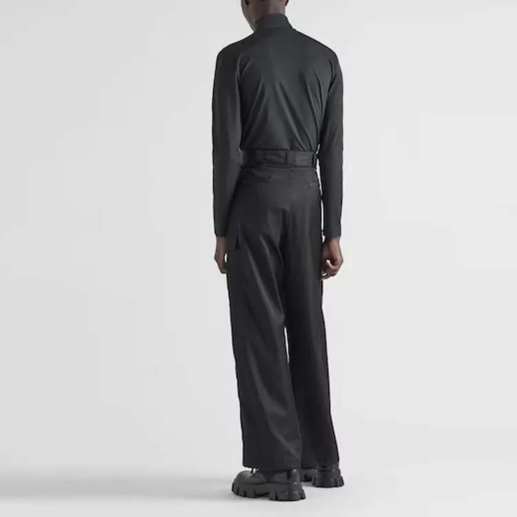 PRADA Triangle logo Roll neck Top-1