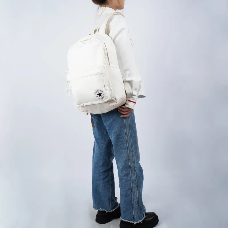 Converse Polyester Backpack Regular Unisex White-6