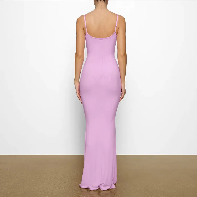 Skims Slip Dresses Women's Petal Pink-3