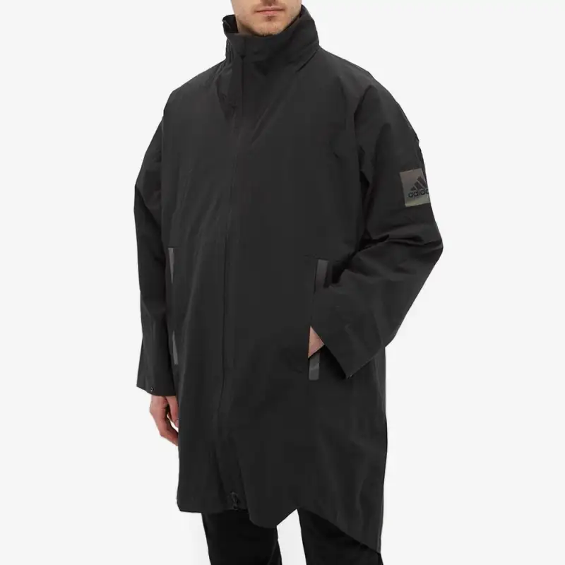 Adidas Parka Coats Men Black-1