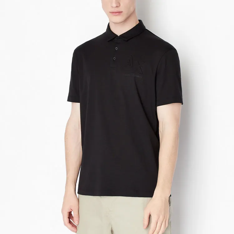 ARMANI EXCHANGE Polo Shirts Men Black-1
