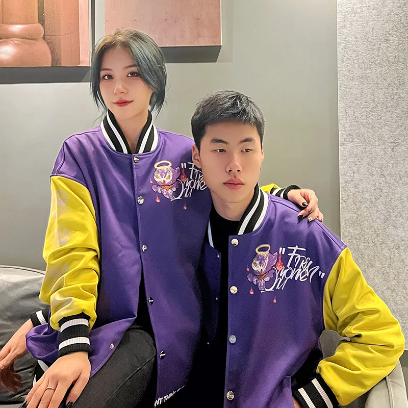 FireMonkey Baseball Jerseys Unisex Purple-4