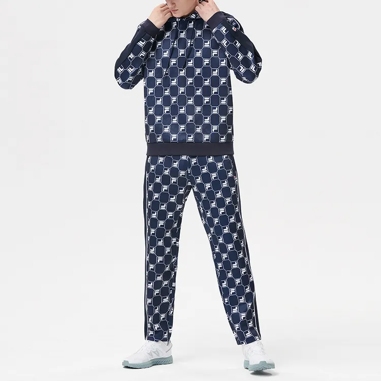 FILA Athletics Knitted Sweatpants Men Blue-2