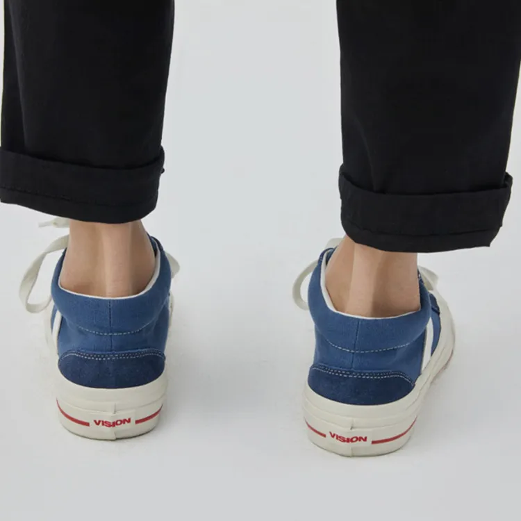 Odd CIRKUS x Vision Street Wear Astley Pro Coverage Wear-Resistance Balance Mid-Top Skateboard Shoes Unisex Blue-5