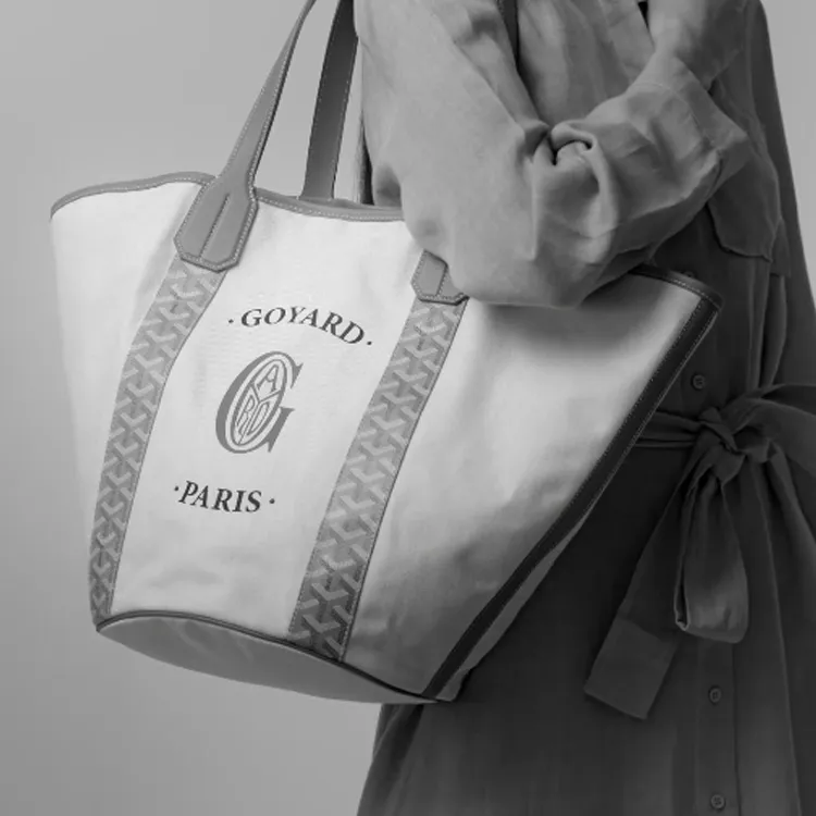 GOYARD Belharra Cotton Cow Leather Tote One Shoulder Handbag Women's Turquoise-8