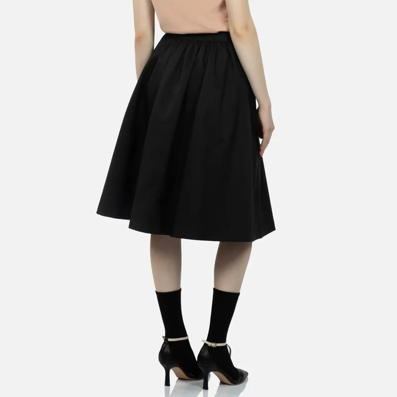 EVISU Casual Long Skirts Women's Black-3
