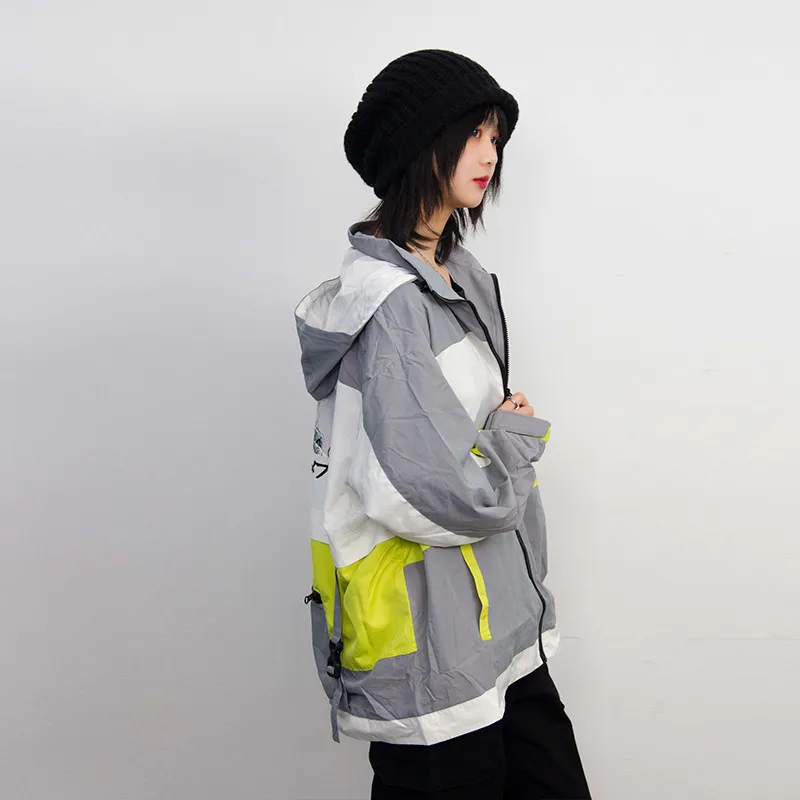 Clubxxhh Loose Fit Jacket Unisex Gray-4