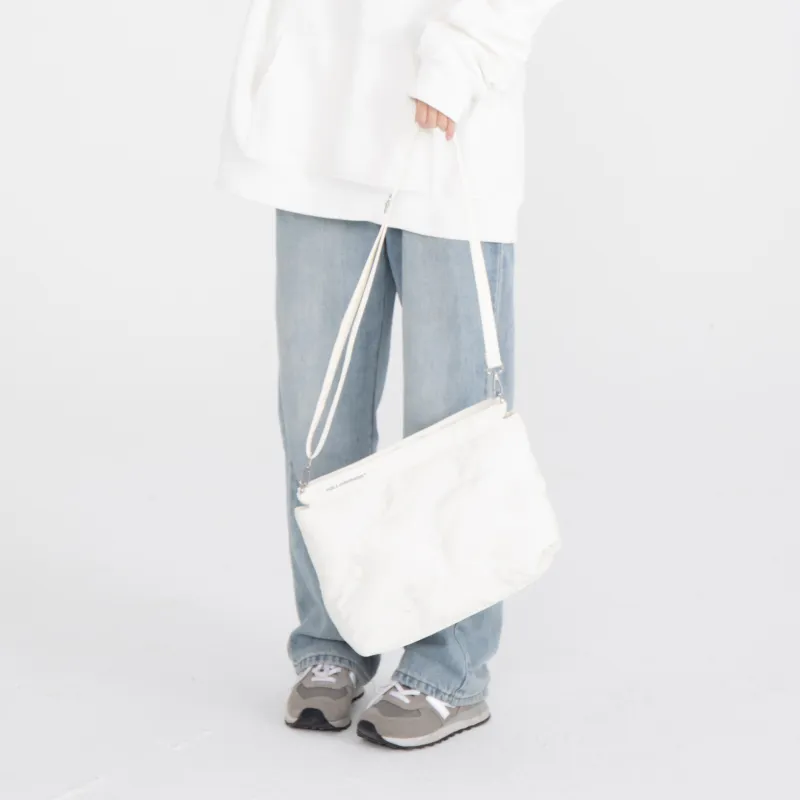 KILLWINNER Cloud Memory Foam Soft Down Cotton Shoulder Bag Women's White-8