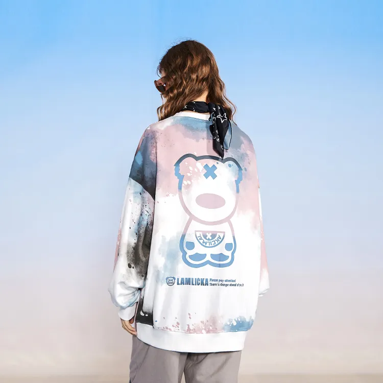 LAMLICKA Sweatshirt Unisex White-4