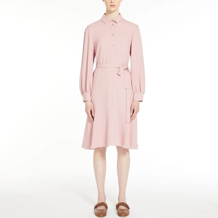WEEKEND MaxMara Long Sleeved Dress Women's Pink-1