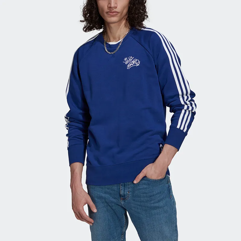 Adidas Real Madrid Sweatshirts Men Blue-4