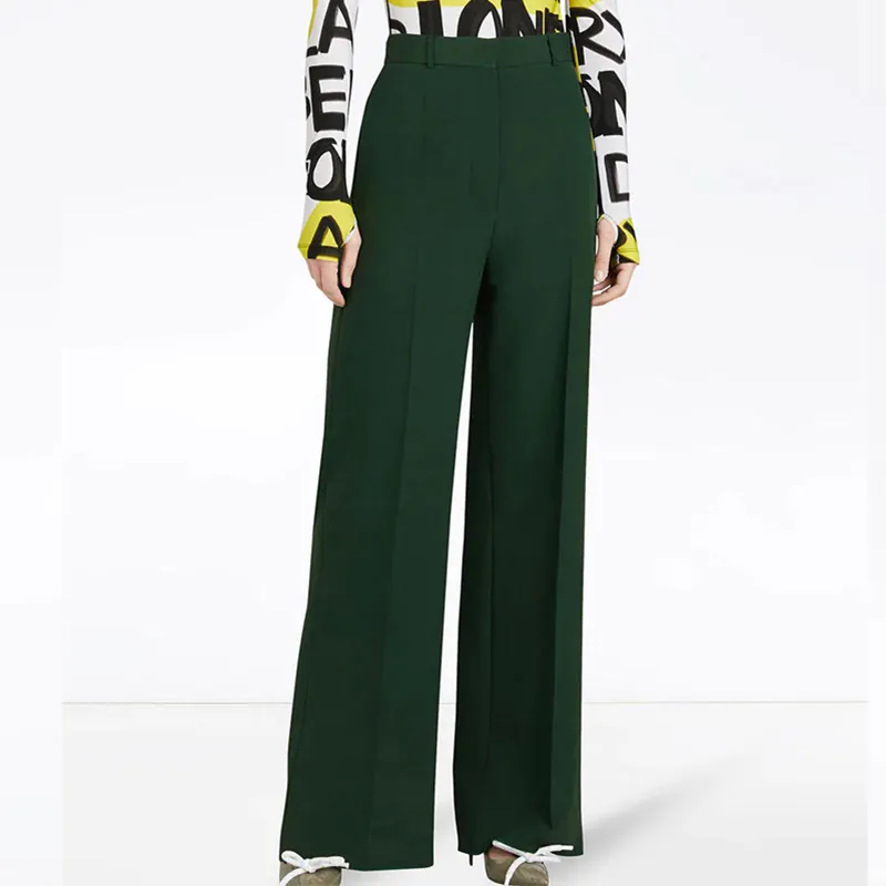 Burberry Casual Pants Women's Green-2