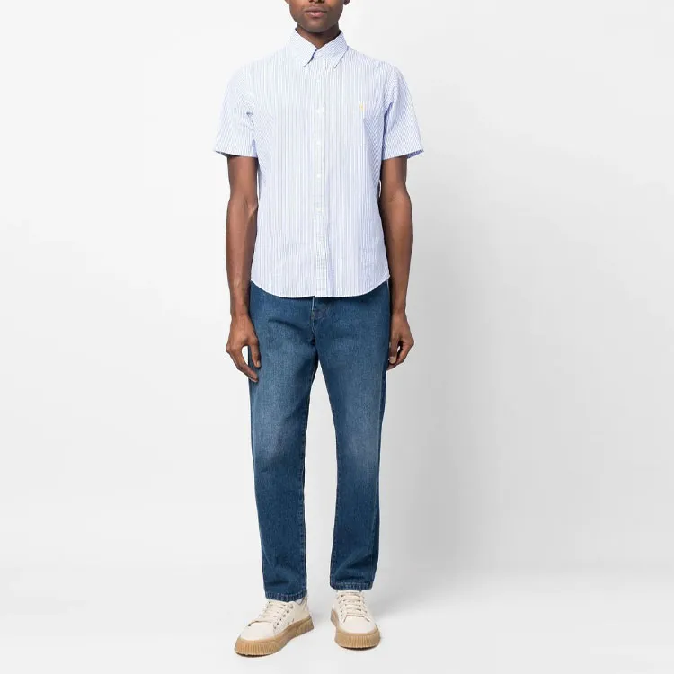 Polo Ralph Lauren Embroidered logo Candy Stripe Shirt-2