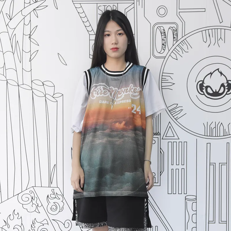 FireMonkey Basketball Jerseys Unisex-4