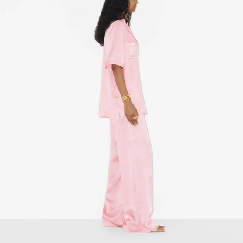 Burberry Ekd Jacquard Wide leg Trousers-3