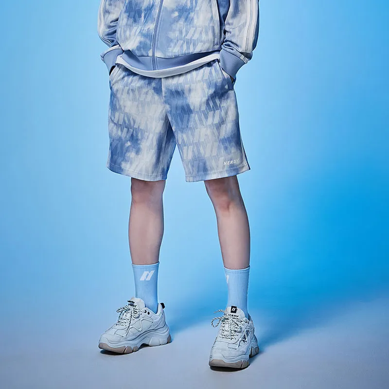 NERDY Loose Fit Shorts Unisex Blue-2