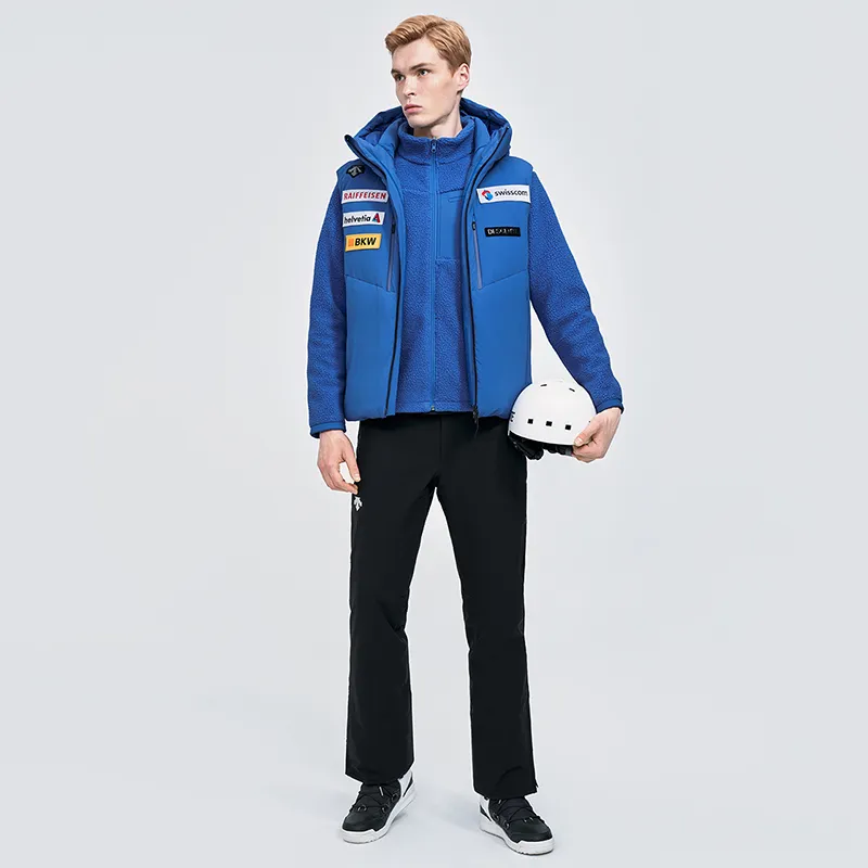 DESCENTE Ski Style Letter Hooded Thickened Puffer Jacket Men's-5