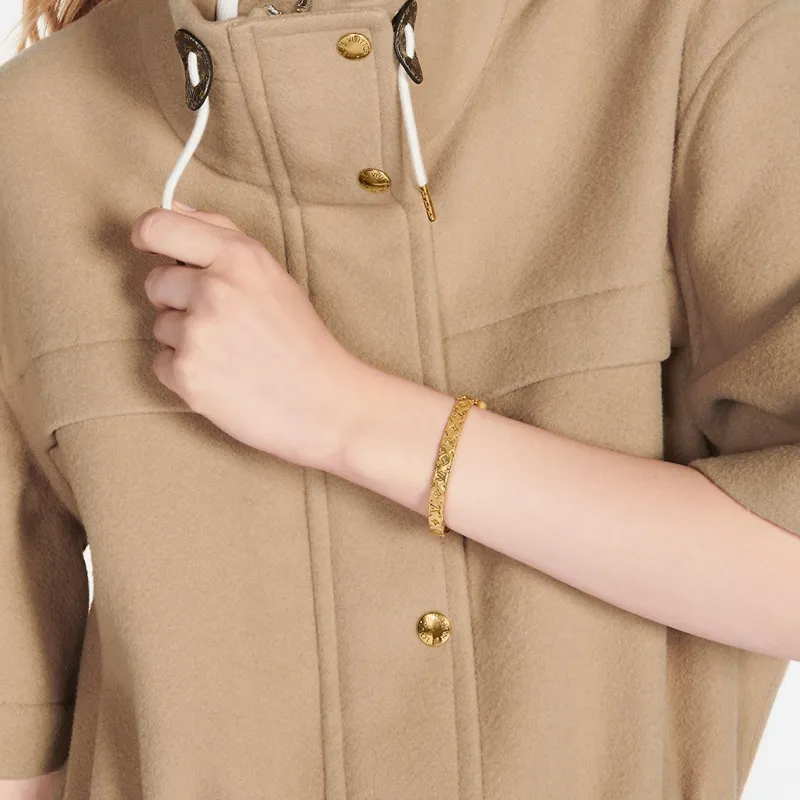 LOUIS VUITTON Metal Bangles Women's Gold-3