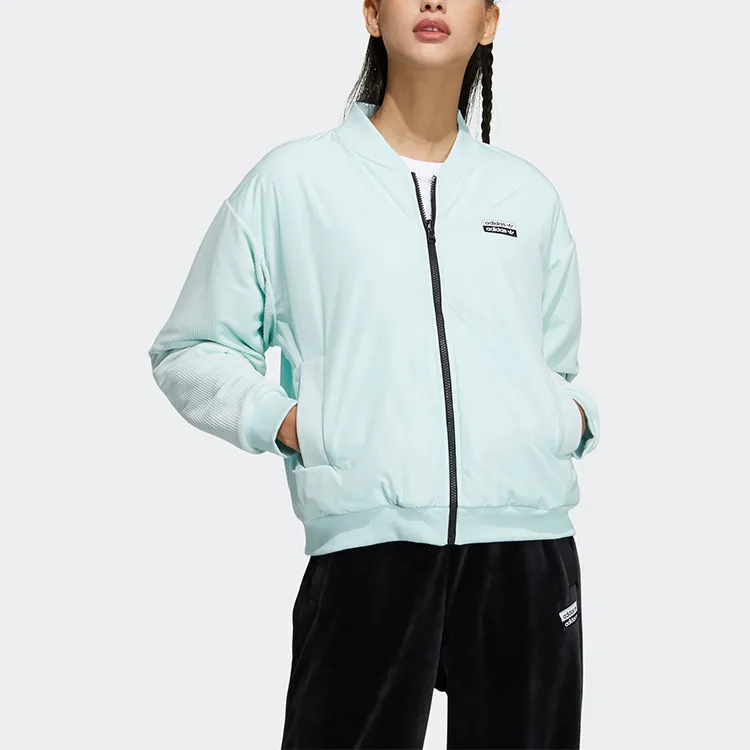 Adidas Originals RYV Velvet Jackets Women's Cool Mint Green-2