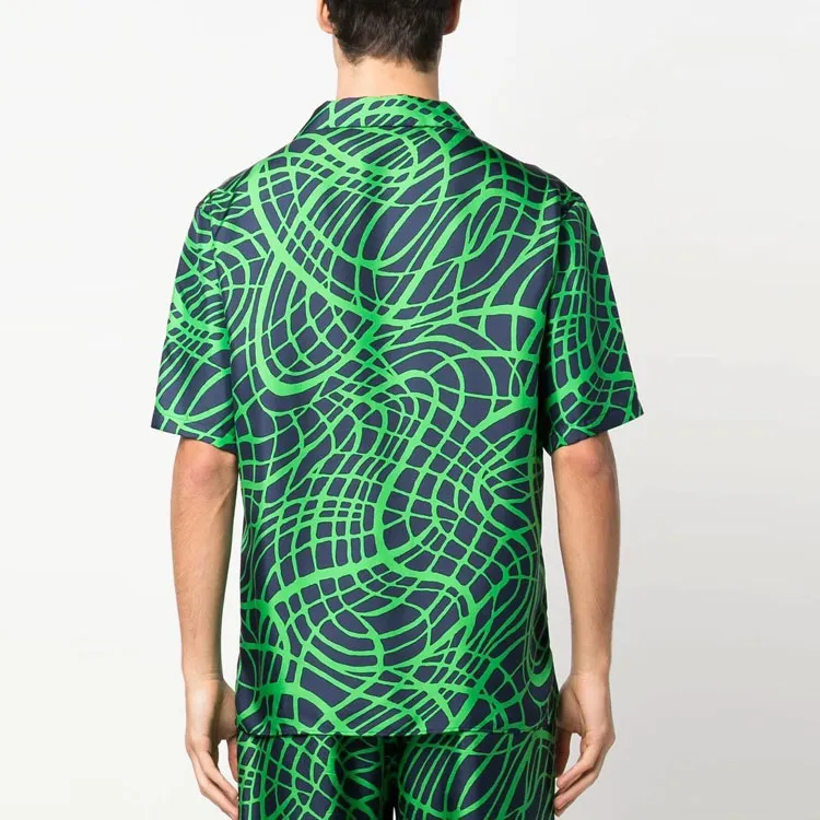 MOSCHINO Shirts Men Green-2