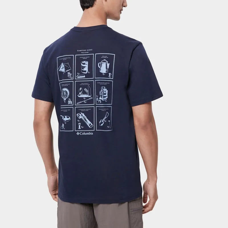 Columbia T Shirts Men Blue-3