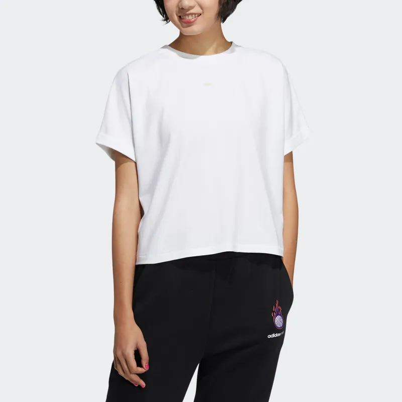 Adidas Neo Crop Tops Women's White-1