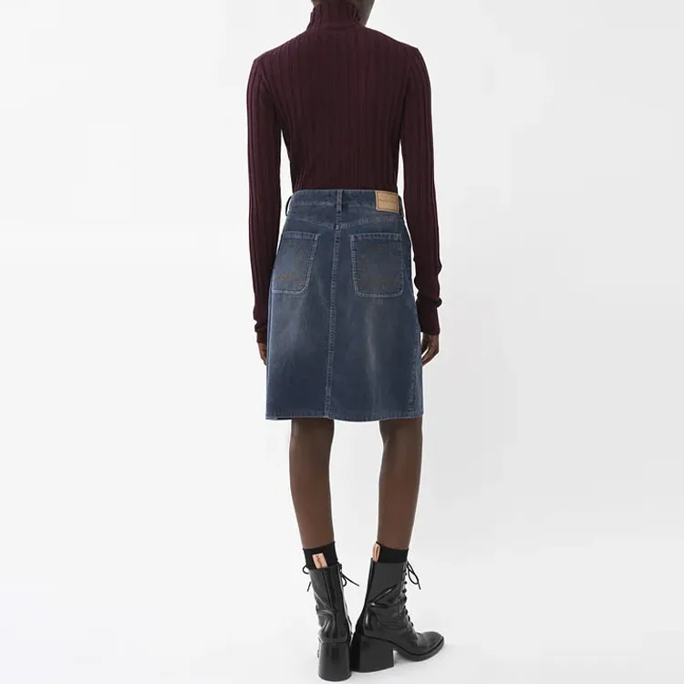 See By Chloe FW22 Denim Short Skirts Women's Blue-2