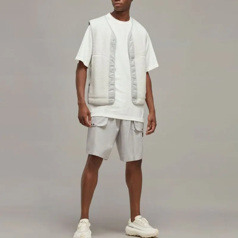 Y 3 Casual Shorts Men Silver-1