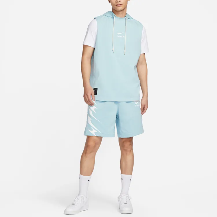 Nike SS23 Resistant High Basketball Series Sweatshirt Men's Ecstasy Ocean Blue-2