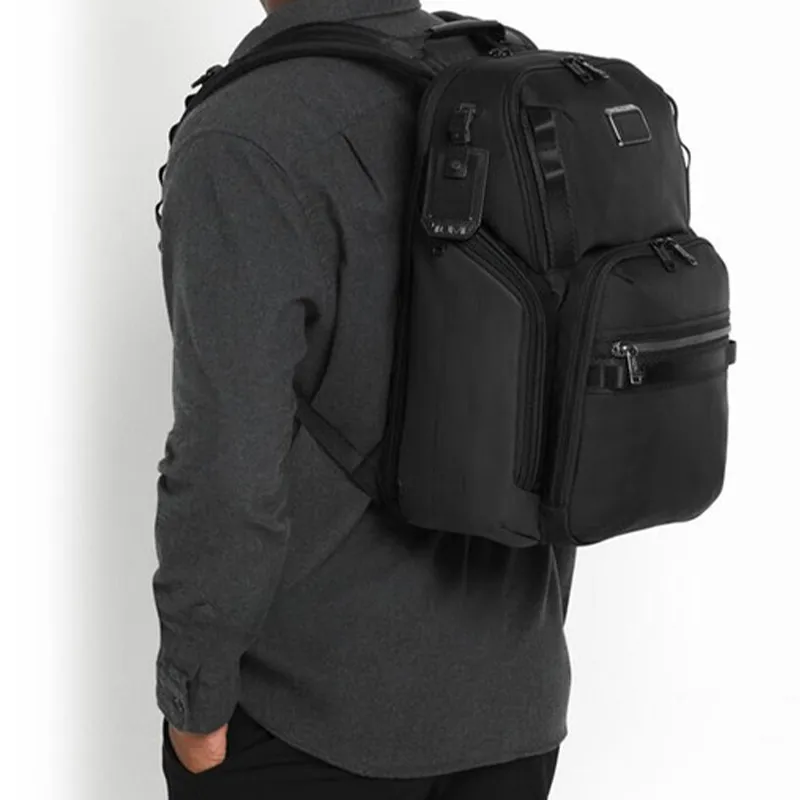 TUMI Alpha Bravo Ballistic Nylon Backpack Men's Black-5