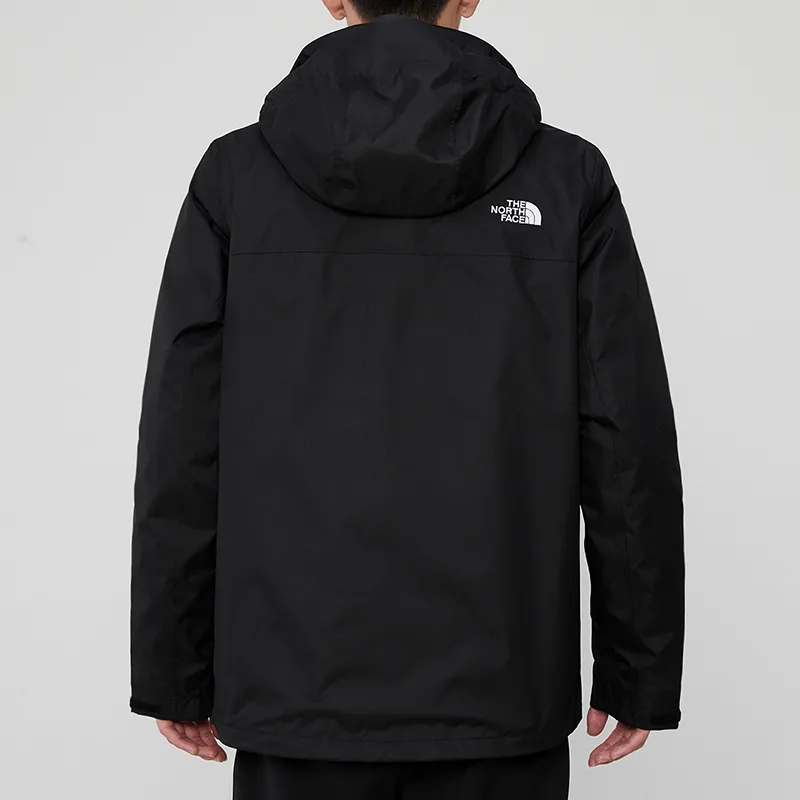 THE NORTH FACE Water Resistant Windproof Wear Resistant Warm Windbreaker Jacket Men's Black-4