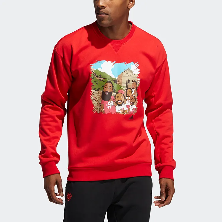 Adidas Sweatshirts Men Red-2