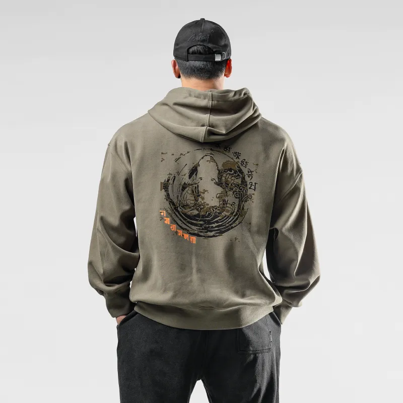 LUJIAMEN Sweatshirts Men Brown-6