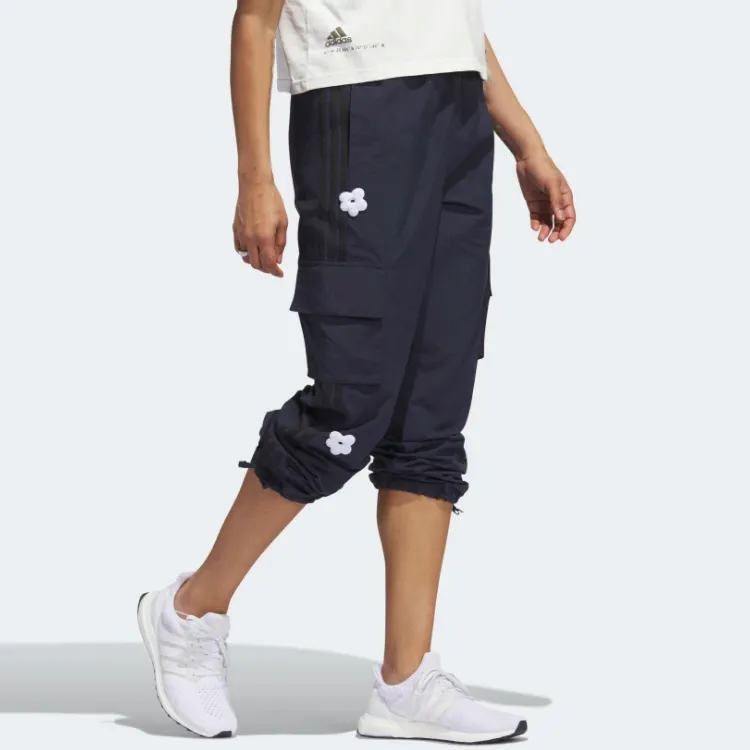 Adidas Knitted Sweatpants Women's Navy Blue-3