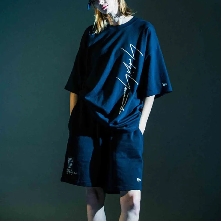 Yohji Yamamoto Logo Printed Drawstring Shorts-3