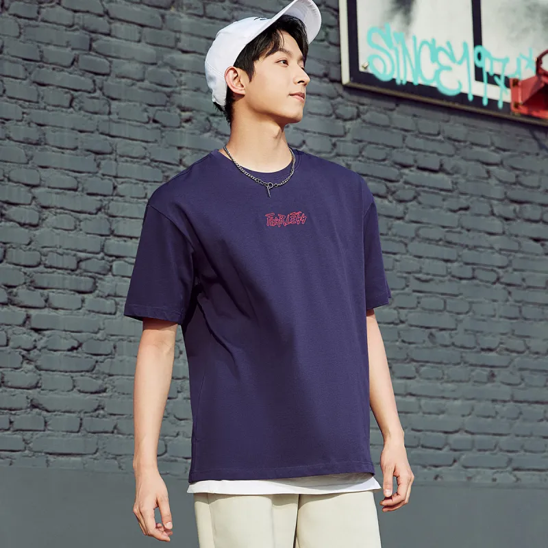 Erke T Shirt Men's Dusty Light Purple-7