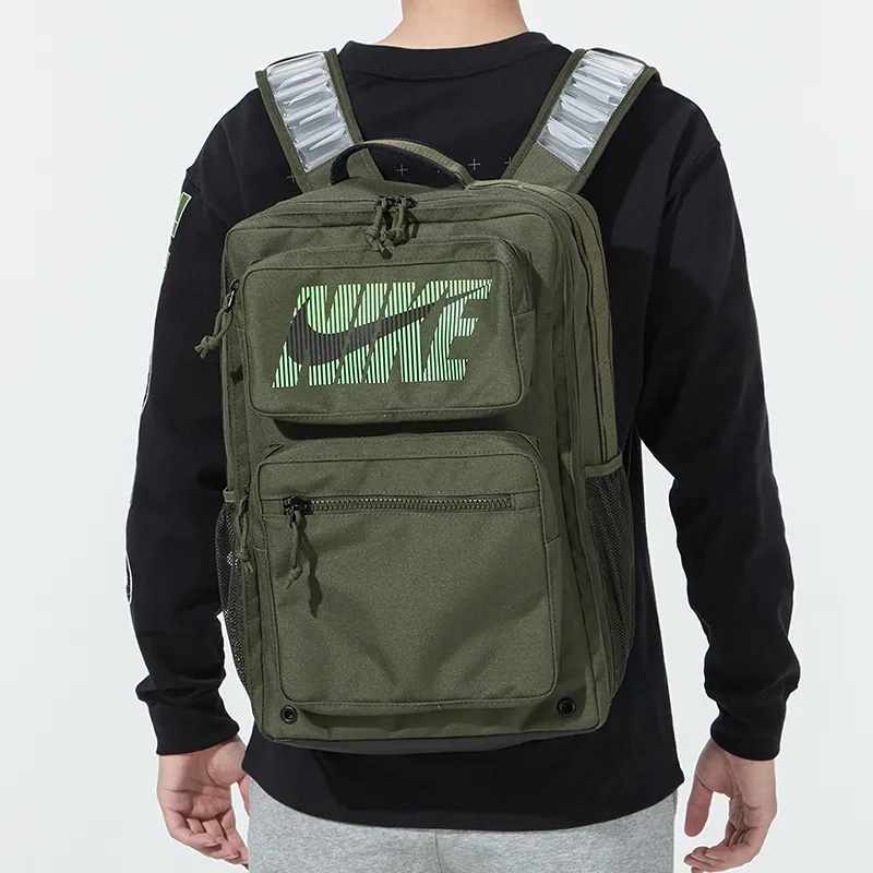 Nike Fabric Backpack Regular Unisex Green-3