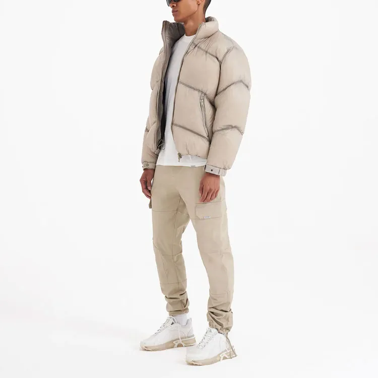 REPRESENT Washed Puffer Jacket-2