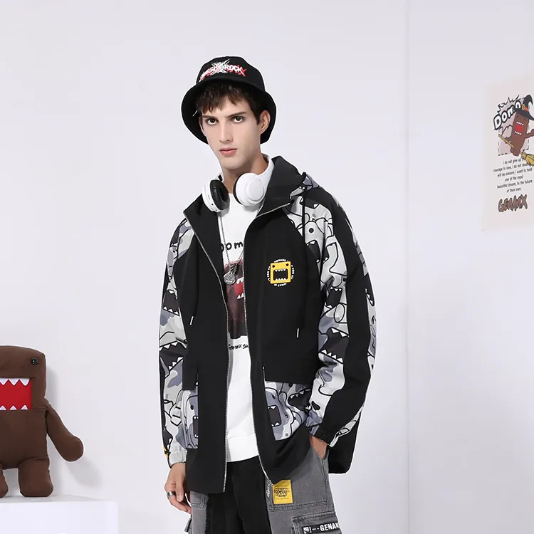 GENANX Loose Fit Jacket Unisex Black-4