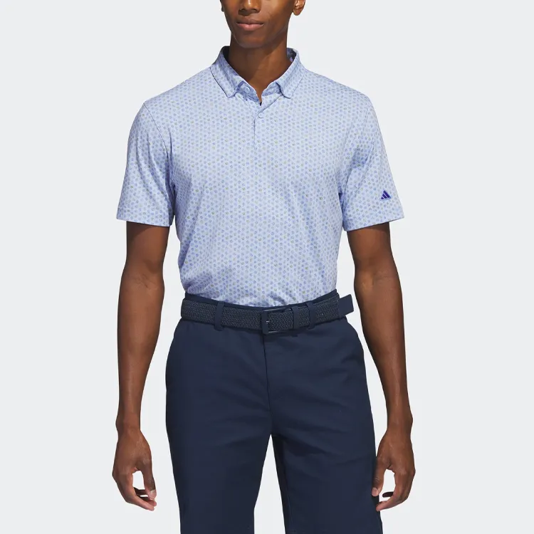 Adidas Free Shipping With AdiClub Go To Print Golf Polo Shirt-1