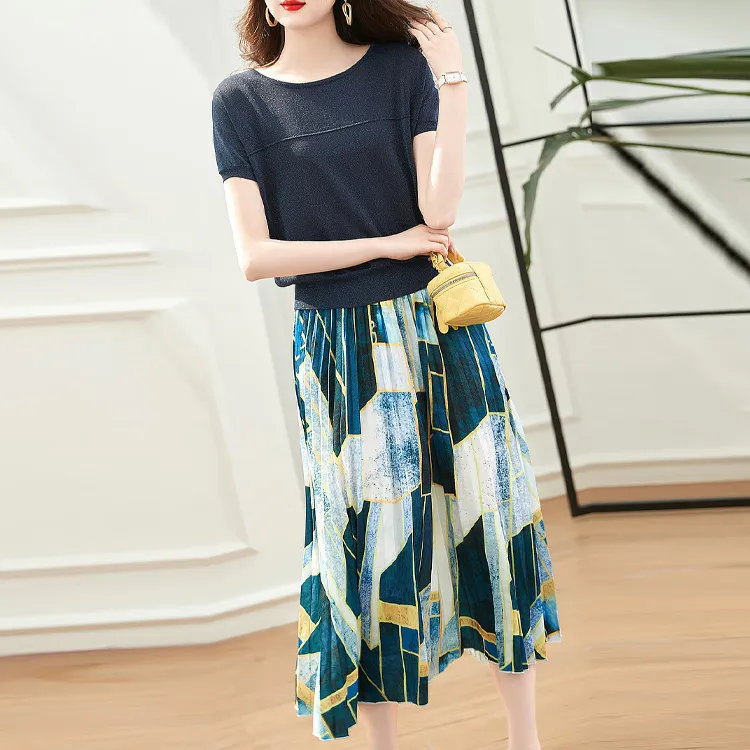 Dme Two Piece Skirt Sets Women's-1