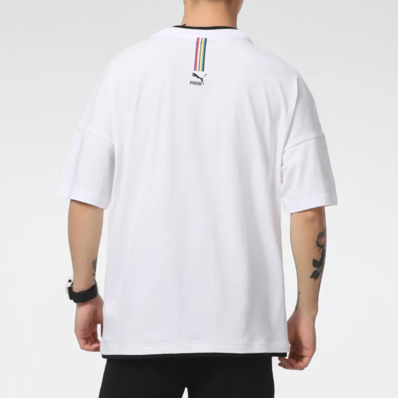 PUMA T-Shirts Men White-3